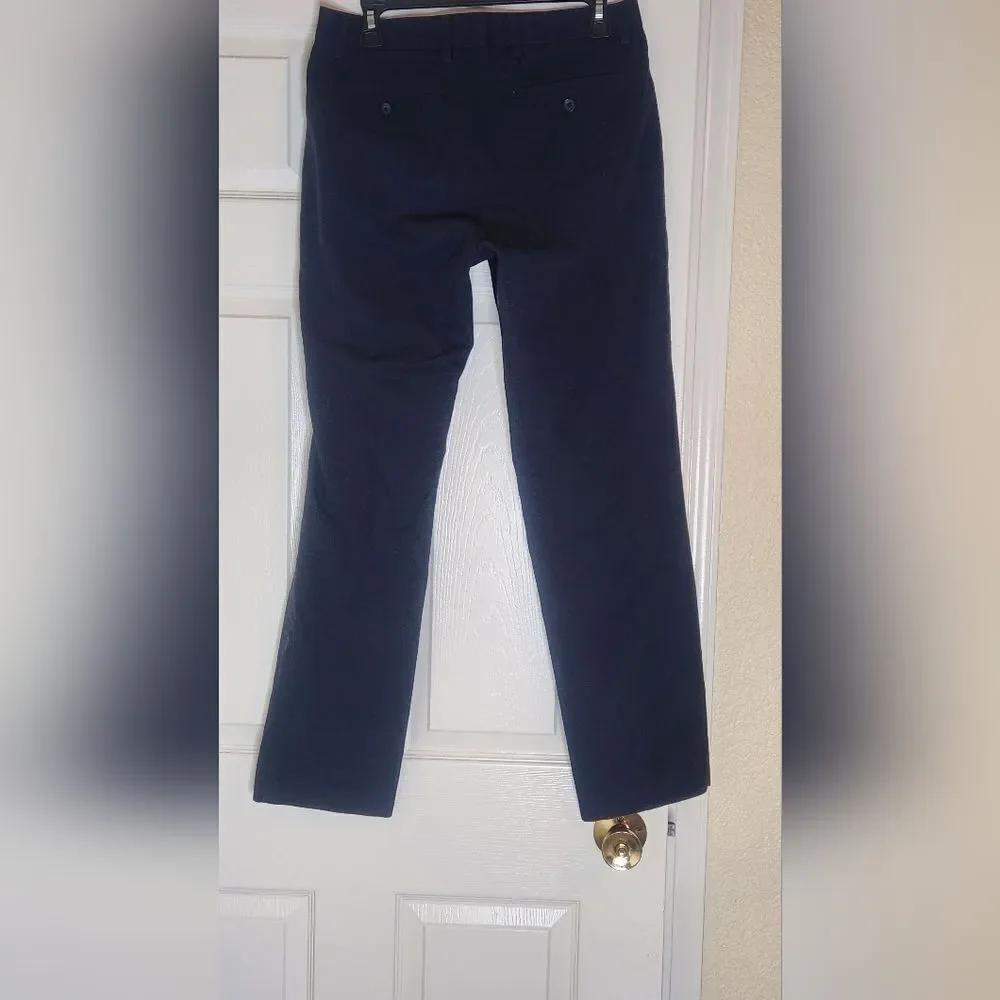 Banana Republic NavyBlue FullLength 100%Cotton Non Iron Tailored Slim Fit 31×32